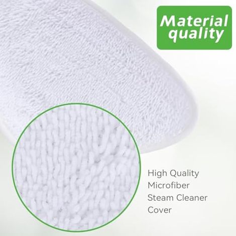 Vileda Steam Plus - Lot de 10 chiffons de rechange en microfibre pour nettoyeur vapeur (1/5)