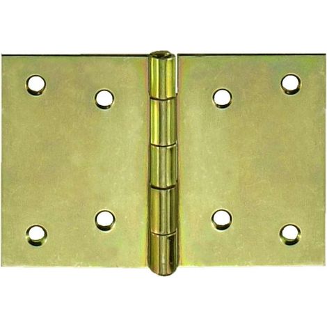 CONNEX - CERNIERE LARGHE - ZINCATE GIALLO - 2 PZ. - 75 X 50 MM.