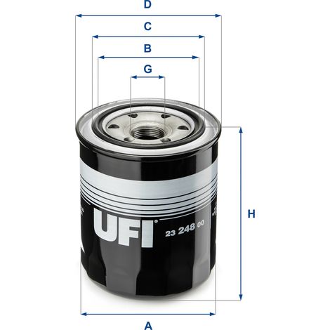 Filtro de aceite UFI 23.248.00