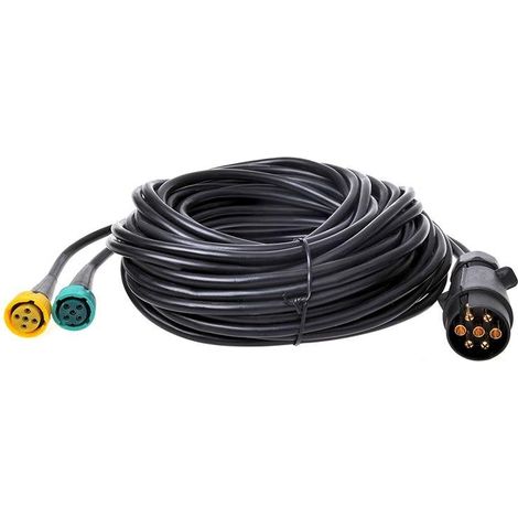 Faisceau de câbles 9M avec fiche 7 broches et 2x connecteur 5 broches (1/2)