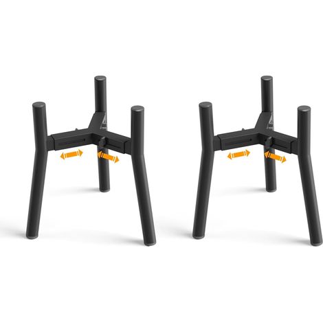 Lot de 2 supports surélevés pour gamelles pour chiens de grande taille, largeur réglable de 17,8 à 27 cm, support surélevé pour nourriture et eau (bol non inclus) (1/5)