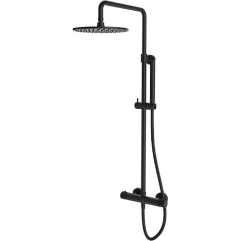OMNIRES Contour - Set doccia termostatico, diametro 25 cm, antracite spazzolato CT8044AT