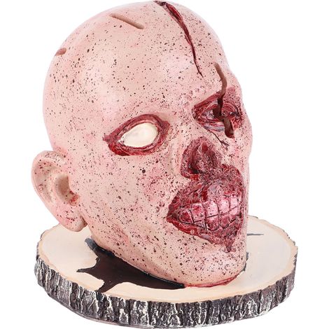Porte-couteaux Tête de Mort Horrr, support de rangement pour couteaux, décoration d'Halloween pour la maison ou la cuisine (1/5)