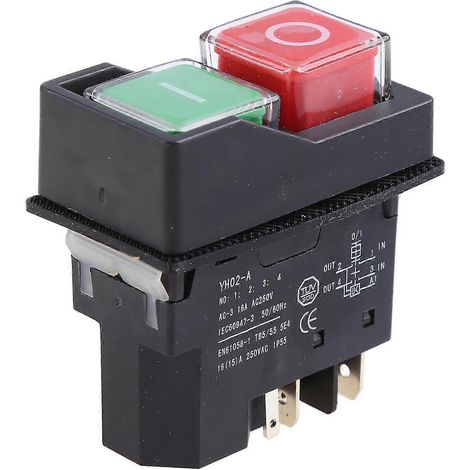 Interrupteur magnétique étanche Kld-28a, interrupteur à bouton-poussoir antidéflagrant 220 V IP55 -AO (1/5)
