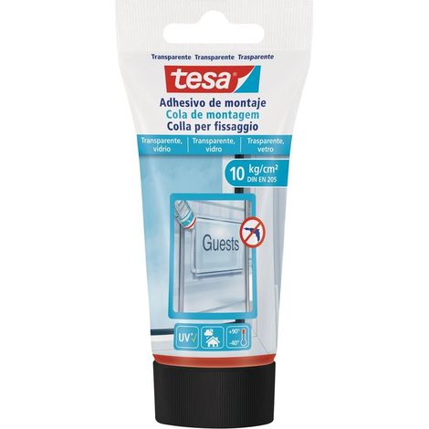Tesa Adhesivo de montaje transparente 80 Gr