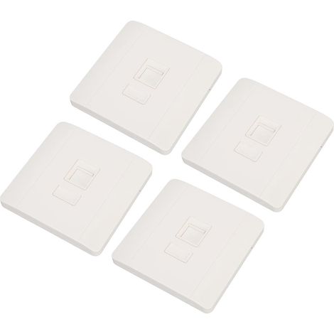Lot de 30 prises murales Ethernet 1 port RJ45/RJ11 pour le raccordement de câbles. (1/5)