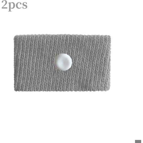 2 pièces bracelet anti-nausée, pression acupressure, pour voyage en voiture/van/avion/mer, gris