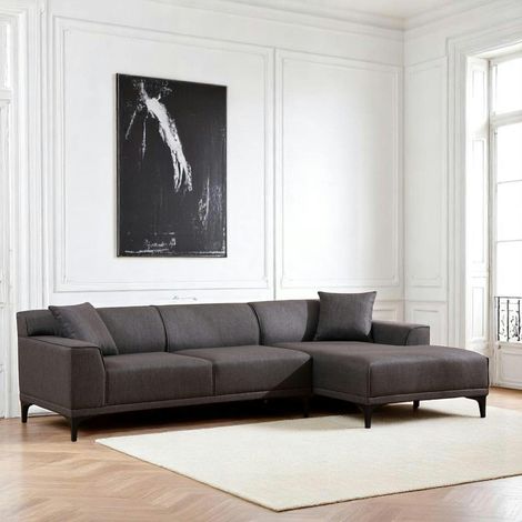 Canapé d'angle gris anthracite - côté droit ORSAY (1/5)