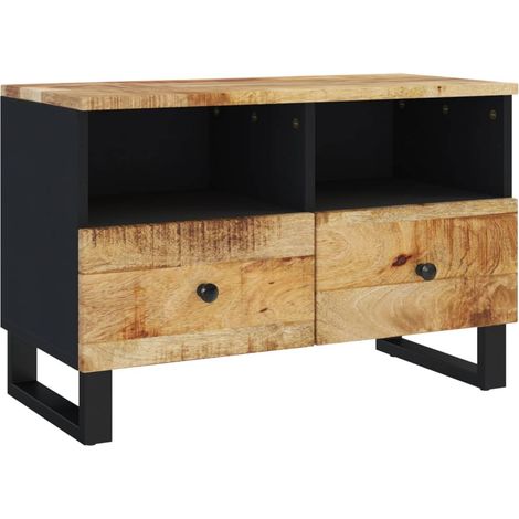 TV Cabinet 70x33x46cm Solid Wood Mango vidaXL (1/5)