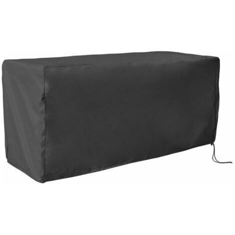 Alovez - Housse Pour Coffre De Rangement,Couvercle Bote Rangement Extérieur Protection UV Imperméable Couvercle Pont - 1236255cm, noir (1/3)