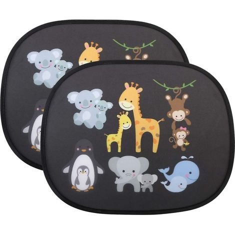 Parasol Solaire Pour Voiture - Protection UV 98 % - Dimensions 44,8 x 36 cm - Pour Enfants et Bébés - Lot de 2 (1/5)