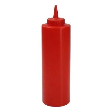 Dosatore in plastica squeeze per alimenti rosso lt 0,72
