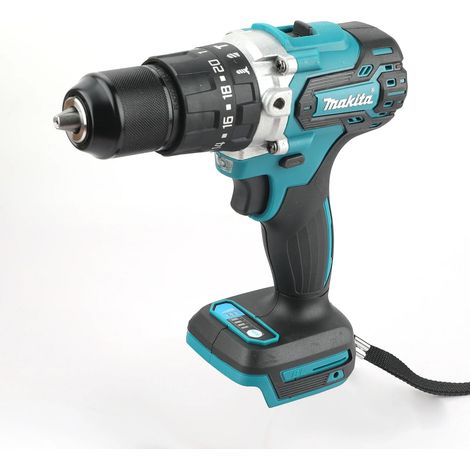 Perceuse-visseuse à percussion 18V sans fil brushless – batterie lithium 13 mm rouge/noir, outil électrique haute performance pour bricolage (1/5)