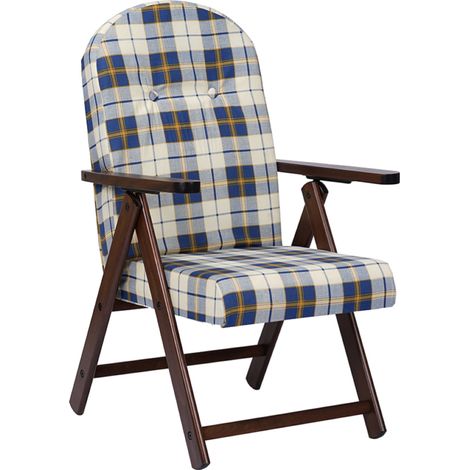 Poltrona reclinabile legno tessuto Azzurra AMALFI (1/4)