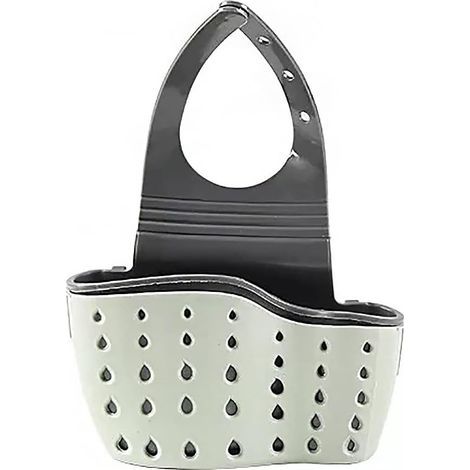 Lot de 2 porte-éponges pour évier de cuisine réglables - Vert (1/4)