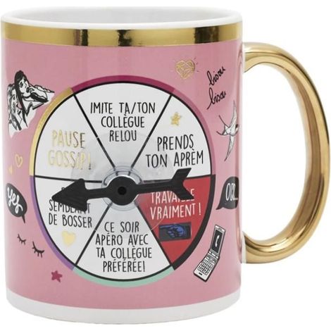Tasse - DIE UNGEHORSAMEN MÄDCHEN - Das Rad des Schicksals - Rosa - Rund - Spülmaschinenfest