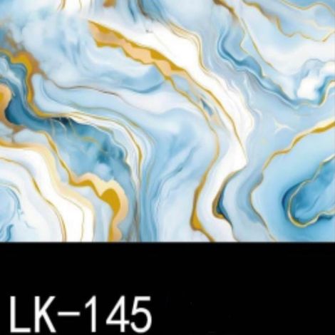 TRADE SHOP - Pannello Adesivo Effetto Marmo Venato Oro Azzurro 120x300cm Pareti Paraschizzi Stanza - (1/2)