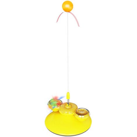 BUNTHAUS Jouet interactif pour chat avec herbe à chat, jouet pour chat d'intérieur, jouet amusant pour chaton avec boule lumineuse LED, jouet d'exercice pour chat, jouet kickball avec herbe à chat, ca (1/5)