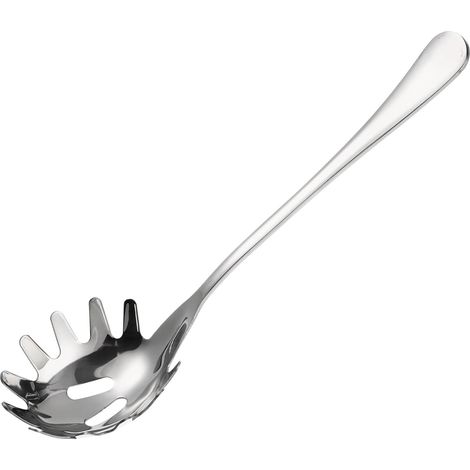 Cuillère De Service Spaghetti Inox 24Cm Ustensile Cuisine Résistant À Haute Température Poignée Confortable Cuillère Multifonction Pour Maison Et Restaurant (1/5)