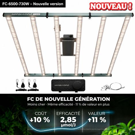 Mars Hydro FC6500 730W Lampe Horticole LED Bridgelux OSRAM 120x120cm (1/5)