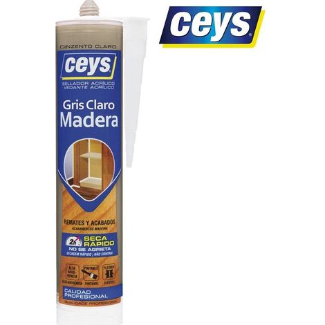 CEYS Sigillante per legno - Cartuccia professionale grigio chiaro 505795