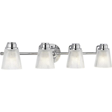 Hudson Applique 4 Luci Cromo Lucido IP44 (1/5)
