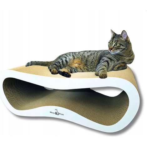 Rascador para gatos Leon blanco 40 cm 78 x 28 x 40 cm MruuPruu (1/5)
