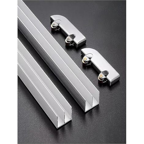 Rail en verre acrylique épais de 3 à 5 mm pour porte coulissante rail, (1/5)