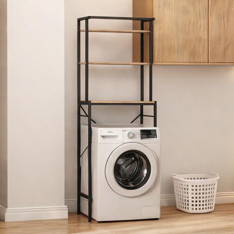Étagère de rangement pour machine à laver avec barre de séchage (1/5)