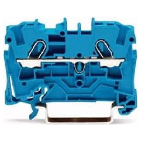 Wago 2004-1204 Terminal pasante para 2 conductores - Topjob s Serie 2004 - 4 mm≤ - Azul