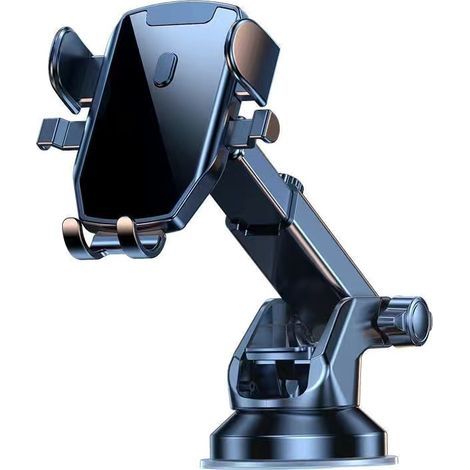 Telephone Voiture [Super Ventouse] Porte Telephone Voiture Ventouse Accessoire Voiture Rotatif à 360 degrés Accroche Telephone Voiture Pare-Brise Tableau de Bord pour iPhone Android Smartphone (1/5)