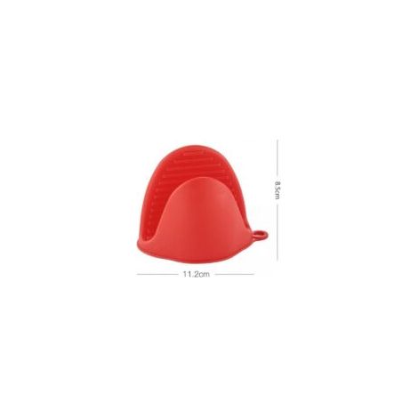Guanti da forno, mini guanti in silicone, guanti spessi in silicone resistenti al calore per cucinare e cuocere al forno, 3 paia (2 rossi/2 verdi/2 blu) - Crezuo
