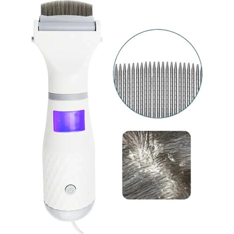 Peigne électrique anti-poux autonomie 4-6h LED 3 niveaux silencieux (1/5)