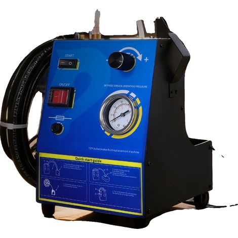 Kit per spurgo freni, alimentazione a 12V, pressione regolabile da 0,7 a 2,5 bar, compatibile con sistemi automobilistici, tecnologia anti-bolle d'aria, design compatto. (1/5)