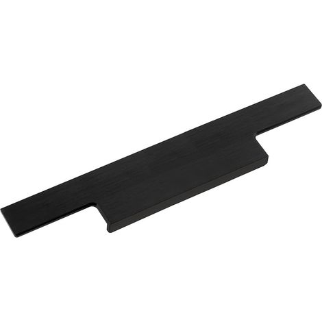 Poignée de meuble 446 mm profil Ramara poignée aluminium tiroir armoire porte meuble quincaillerie placard cuisine chambre, noir brossé (1/3)