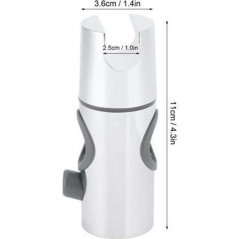 25MM Support Universel Pomme de Douche en ABS Douchette Pommeau Barre Fixation Pour Salle de bain tête de rail de douche - 25 ABI11-Ywey (1/5)