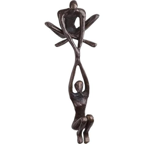 Sculpture Résine Couple Homme Soulevant Femme Décoration Intérieure Salon Chambre Bureau Étagère Table - 1 Pièce