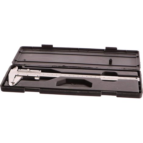 Calibrador geko analógico negro 200 mm precisión 0.02