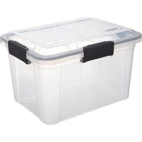 Boîte de Rangement à Clips "Protect" 18L Transparent (1/4)