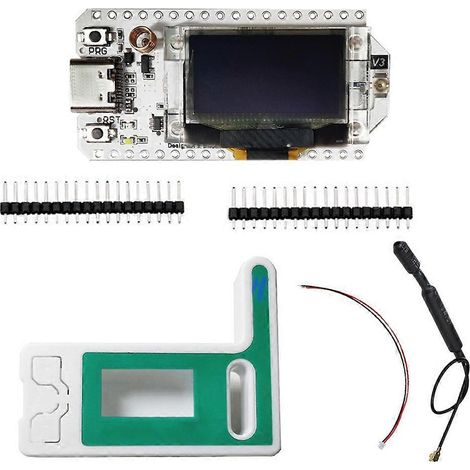 Placa de desarrollo WiFi LoRa 32 (V3) ESP32 Bluetooth WIFI de 0,96 pulgadas CP2102 V3 LA863-928 LAF433-510 Interfaz TIPO-C (1/5)