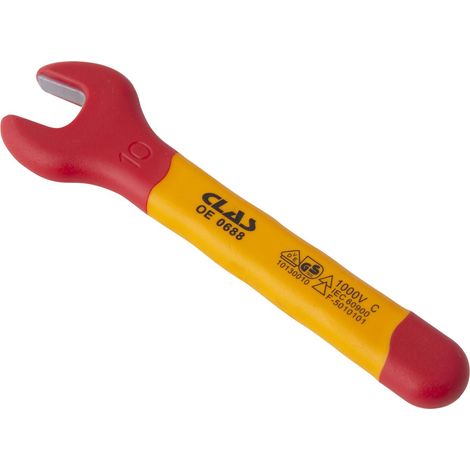 Clé plate isolée 10mm - OE 0688 - CLAS Equipements