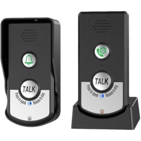 Système d'intercommunication sans fil - Soins aux seniors - Sonnette avec fonction rappel - Installation simple - Idéal pour maisons de retraite et domiciles (1/5)