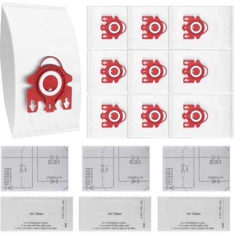 10 sacs de rechange FJM pour aspirateur Miele Compact C1, C2, S6000-S6999, S4000-S4999, S700, S500-S578. Comprend 3 filtres. (1/5)