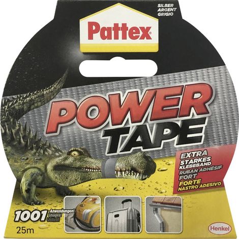 Pattex PT2DS Nastro in tessuto Pattex Power Tape Argento (L x L) 25 m x 50 mm 1 pz. (1/3)