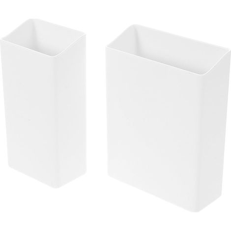 Wall Mounted Toothbrush Holder No Drilling Required 2 Pieces