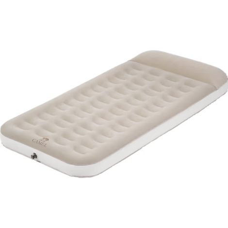 Luftmatratze für 1 Person 197x99x27 cm Beige, Luftbett selbstaufblasend mit elektrischer Luftpumpe , Aufblasbare Matratze für Camping, Gästebett Einzelbett, Tragebeutel (1/5)