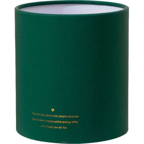 Elegante vaso di carta per fiori con base color smeraldo (1/2)