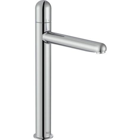 ROCA A5A3X3FC00 NU Grifo Monomando Lavabo Caño Alto Cold Start Maneta Dome Cromo - ref: A5A3X3FC00
