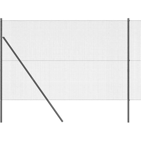 Maison Exclusive - Ground Fix Geschweißter Drahtzaun 25 x 1,6 m (