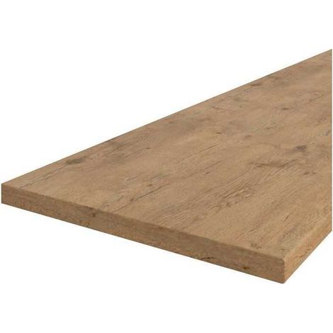 Atlas – Plan de travail chêne décor 240 x 60 cm – Épaisseur 28 mm – Panneau stratifié HPL – Pour cuisine linéaire